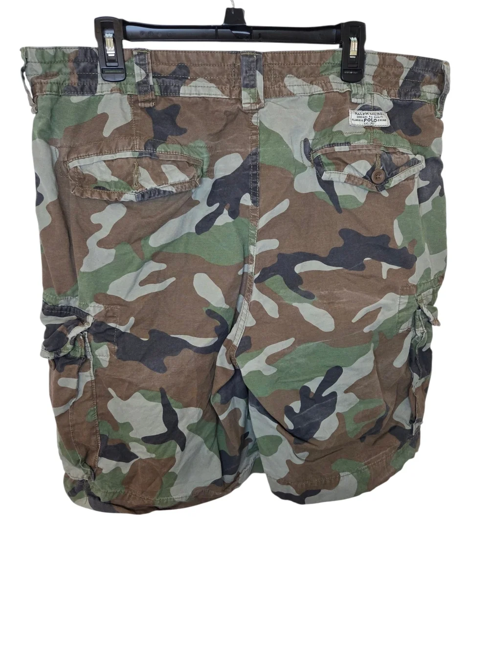Polo By Ralph Lauren Men's Camouflage Cargo Shorts — Green/Brown/Black - Picture 2 of 15